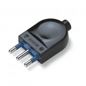 PLUG 2P+E 16A BLACK 