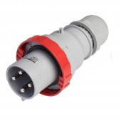 PLUG 2P+E IP66/IP67 125A 9h 380-415V AC SCAME 218.12538