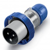 PLUG 2P+E IP66/IP67 16A 6h 200-250V AC SCAME 218.1633P.TR