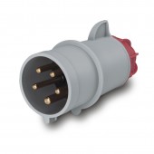 PLUG 3P+N+E IP44 32A 6h 346-415V AC SCAME 214.3237
