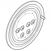 ROLLER 450 SOCKET HOLDER DISC - 6 CUTOUT SCAME SC92085