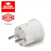 SCHUKO PLUG 2P+E 16A BLISTER PACKED SCAME 999.12063