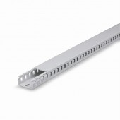 SLOTTED CABLE TRUNKING 100X40 GRAY SCAME 874.0040