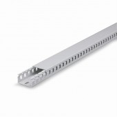 SLOTTED CABLE TRUNKING 120X80 GREY SCAME 874.0280