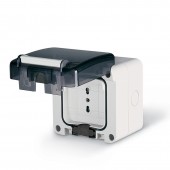SOCKET 2P+T 16A(P11/P17) 95X95 SCAME 137.6403