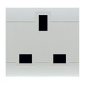 SOCKET BRITISH ST. 2P+E 16A WHITE SCAME 101.6413.B