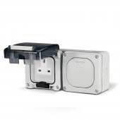 SOCKET BS1363 13A + SWITCH 20A DP 195x95 SCAME 137.6003