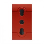 SOCKET ITAL.ST.2P+E 16A BIVALENT RED SCAME 101.6403.R