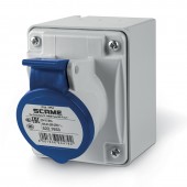 SOCKET OUTLET 2P+E IP44 16A 6h 200-250V SCAME 522.1653