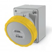 SOCKET OUTLET 2P+E IP67 32A 4h 100-130V SCAME 527.3250