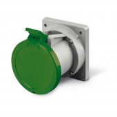 SOCKET OUTLET 3P+E IP44 63A 2h >50V AC SCAME 423.63662