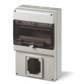 SURF. MOUNTING ENCLOSURE WITH 1 CUTOUT SCAME 672.3302