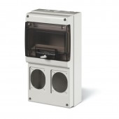 SURF. MOUNTING ENCLOSURE WITH 2 CUTOUTS SCAME 672.2300