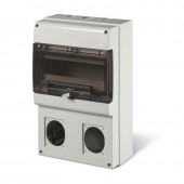 SURF. MOUNTING ENCLOSURE WITH 2 CUTOUTS SCAME 672.3300