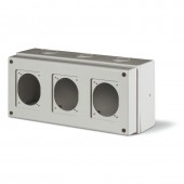SURF. MOUNTING ENCLOSURE WITH 3 CUTOUTS SCAME 672.1300