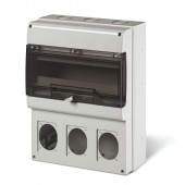 SURF. MOUNTING ENCLOSURE WITH 3 CUTOUTS SCAME 672.4316