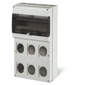 SURF. MOUNTING ENCLOSURE WITH 6 CUTOUTS SCAME 672.5616