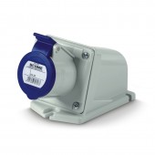 SURF. MTG. SOCKET 2P+E 32A 6H 220V IP44 SCAME 514.3253