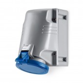 SURF.MNT.SOCKET 2P+E IP44 63A 6h SCAME 513.6353T