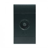 TV OUTLET FEMALE ATTEN.10DB ANTHRACITE SCAME 101.6432.10