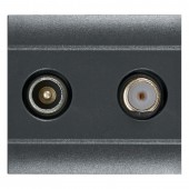 TV/SAT OUTLET ANTHRACITE SCAME 101.6434