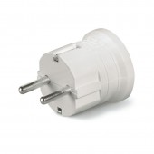 UNEL PLUG 2P+E 16A WHITE SCAME 130.2063