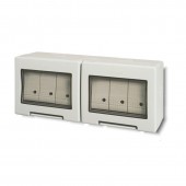 UNIBOX ENCLOSURE IP55 6X2-WAY SWITCH SCAME 136.5126-323