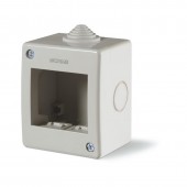 UNIBOX S.M.ENCLOSURE IP40 - 2 GANG SCAME 136.4122